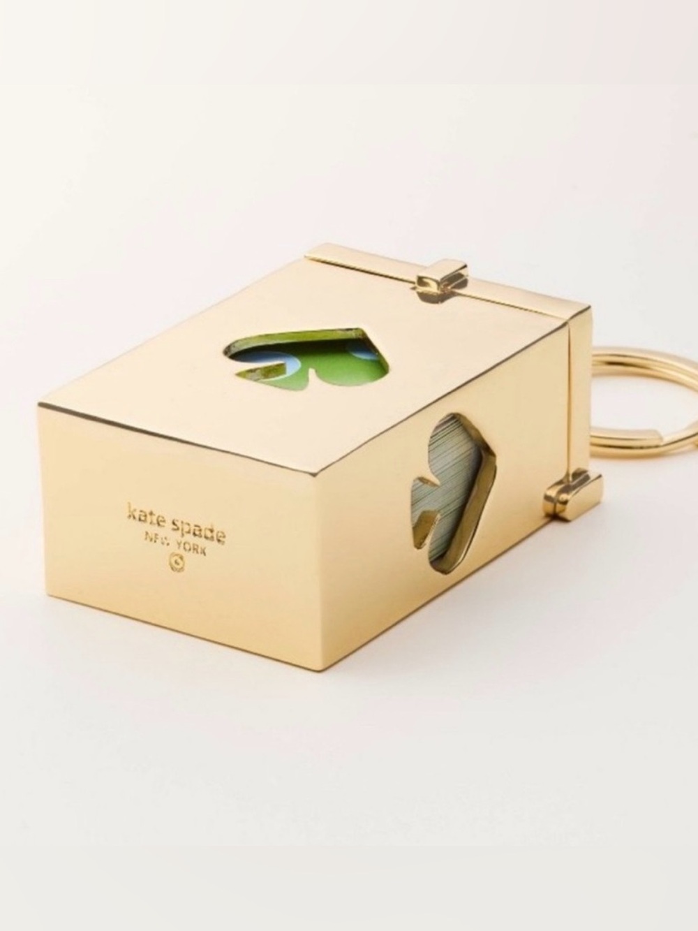 kate spade Target Playing Cards Case Keyring with Spade Cutouts